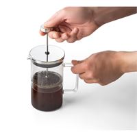 CAFFETTIERA IN VETRO BOROSILICATO E ACCIAIO 600 ML